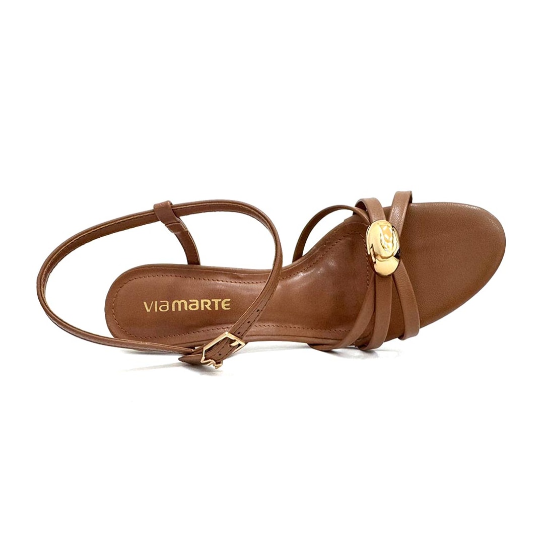 Sandália Via Marte Salto Fino 159-008-01 Ganache Sandália Via Marte Salto Fino 159-008-01 Ganache