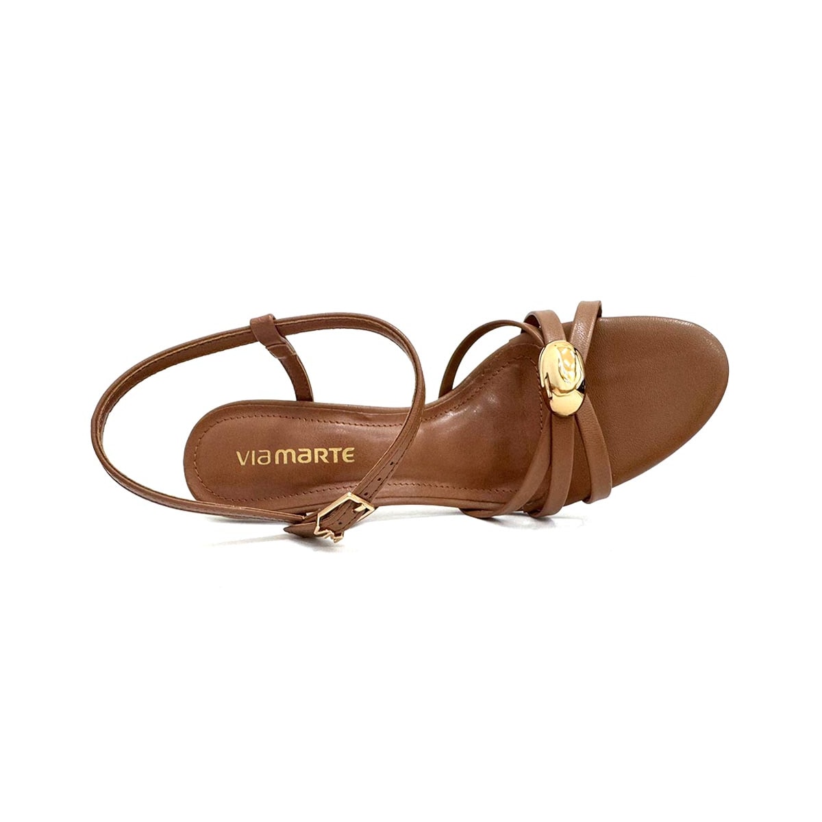 Sandália Via Marte Salto Fino 159-008-01 Ganache Sandália Via Marte Salto Fino 159-008-01 Ganache