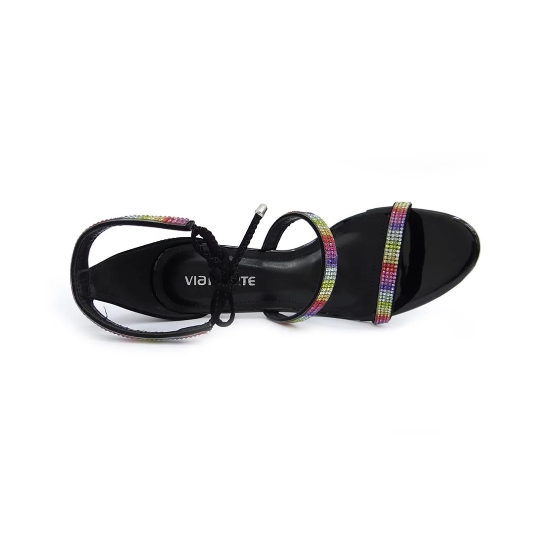 Sandália Via Marte  Salto Fino 22-16102-01 Preto