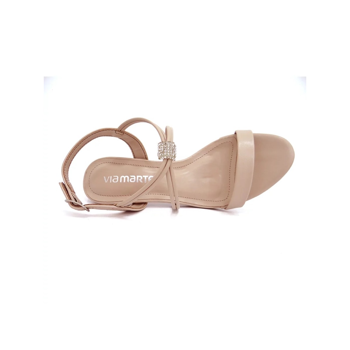 Sandália Via Marte Salto Fino 23-18604 Creme Sandália Via Marte Salto Fino 23-18604 Creme