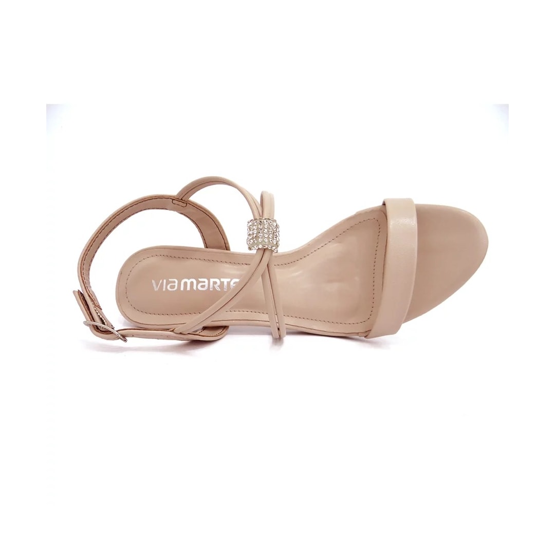 Sandália Via Marte Salto Fino 23-18604 Creme Sandália Via Marte Salto Fino 23-18604 Creme