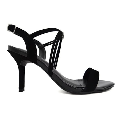 Detalhe - Sandália Via Marte Salto Fino 23-18604 Preto