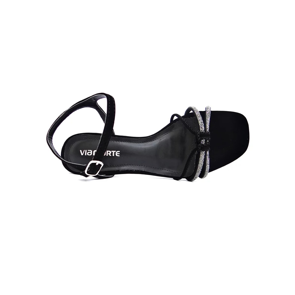 Sandália Via Marte Salto Medio 23-21211 Preto Sandália Via Marte Salto Medio 23-21211 Preto