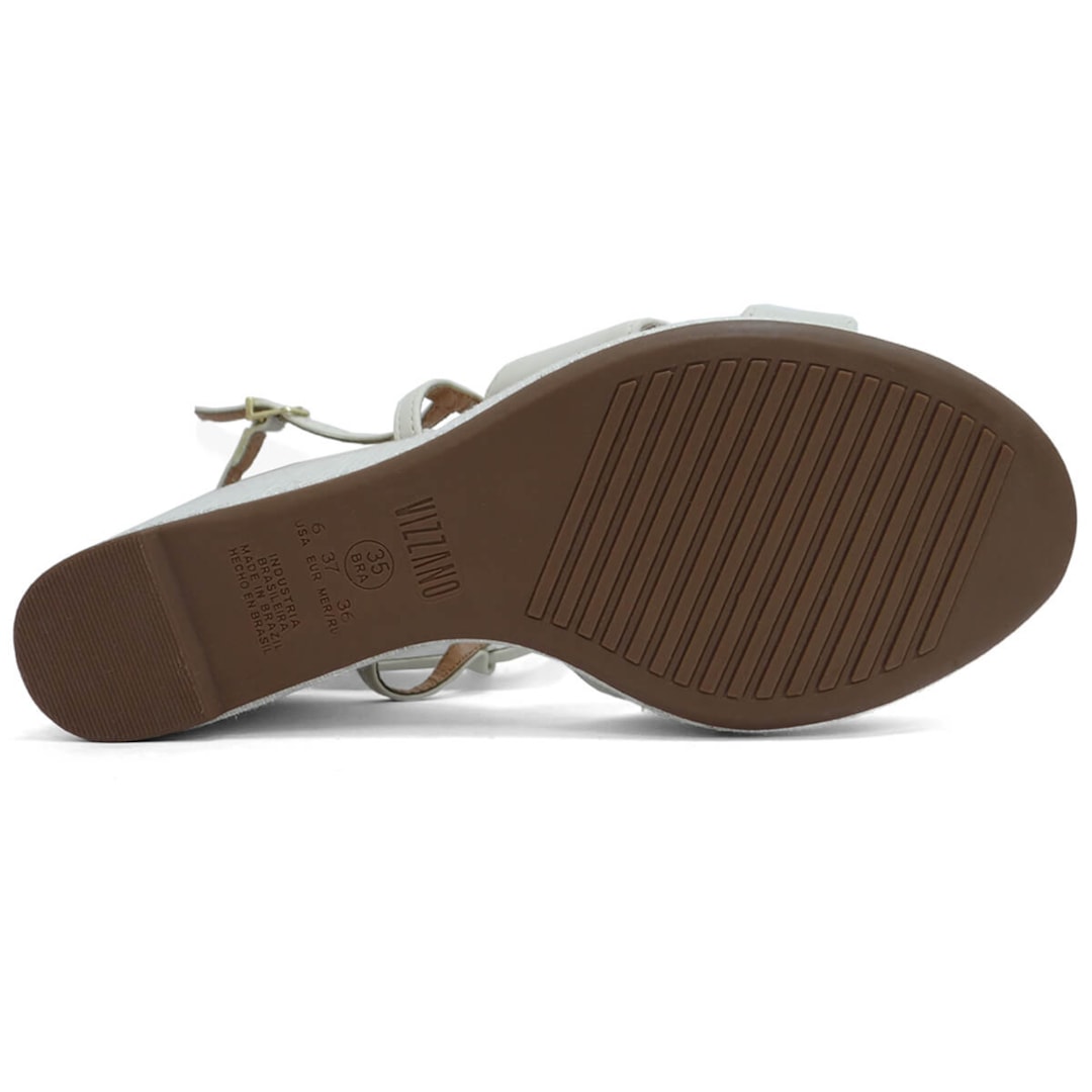 Sandália Vizzano Anabela 6501.114 Branco Off