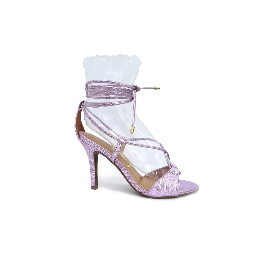 Sandália Vizzano Com Amarração 6249.781 Rosa Metalizado Sandália Vizzano Com Amarração 6249.781 Rosa Metalizado