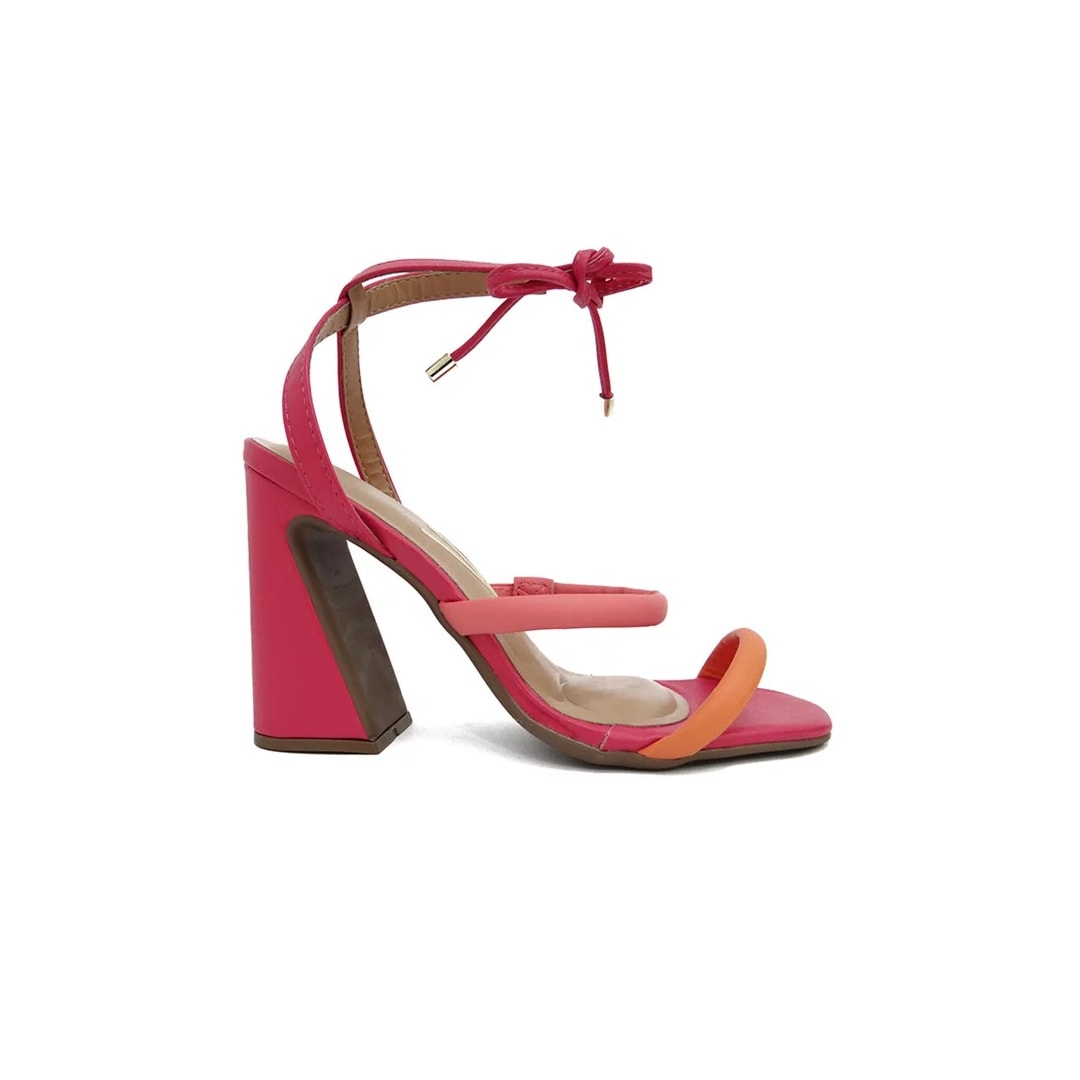 Sandália Vizzano Com Amarraçao 6403.205 Pink/Coral/Laranja Sandália Vizzano Com Amarraçao 6403.205 Pink/Coral/Laranja