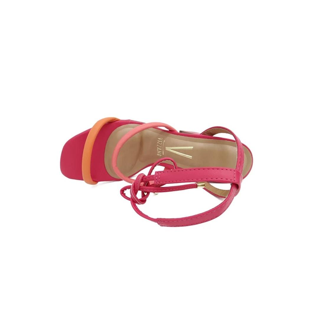 Sandália Vizzano Com Amarraçao 6403.205 Pink/Coral/Laranja