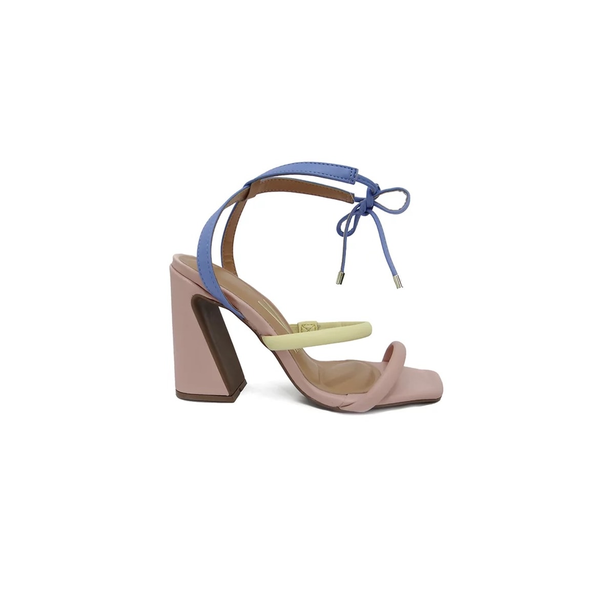 Sandália Vizzano Com Amarraçao 6403.205 Rosa/Jeans/Amarelo Sandália Vizzano Com Amarraçao 6403.205 Rosa/Jeans/Amarelo