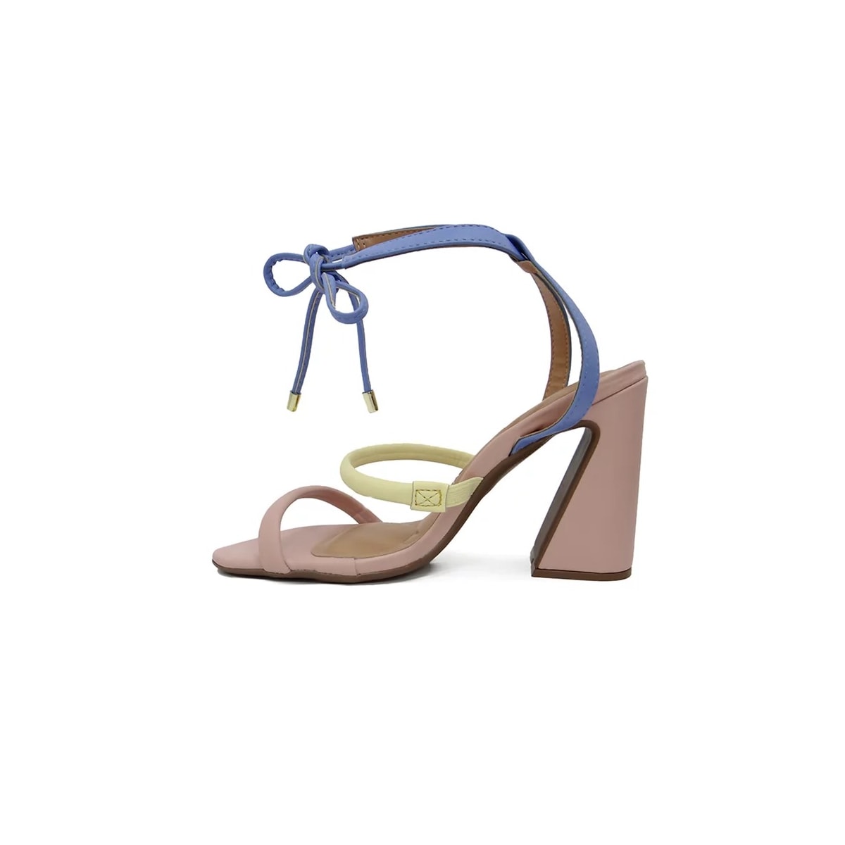 Sandália Vizzano Com Amarraçao 6403.205 Rosa/Jeans/Amarelo Sandália Vizzano Com Amarraçao 6403.205 Rosa/Jeans/Amarelo