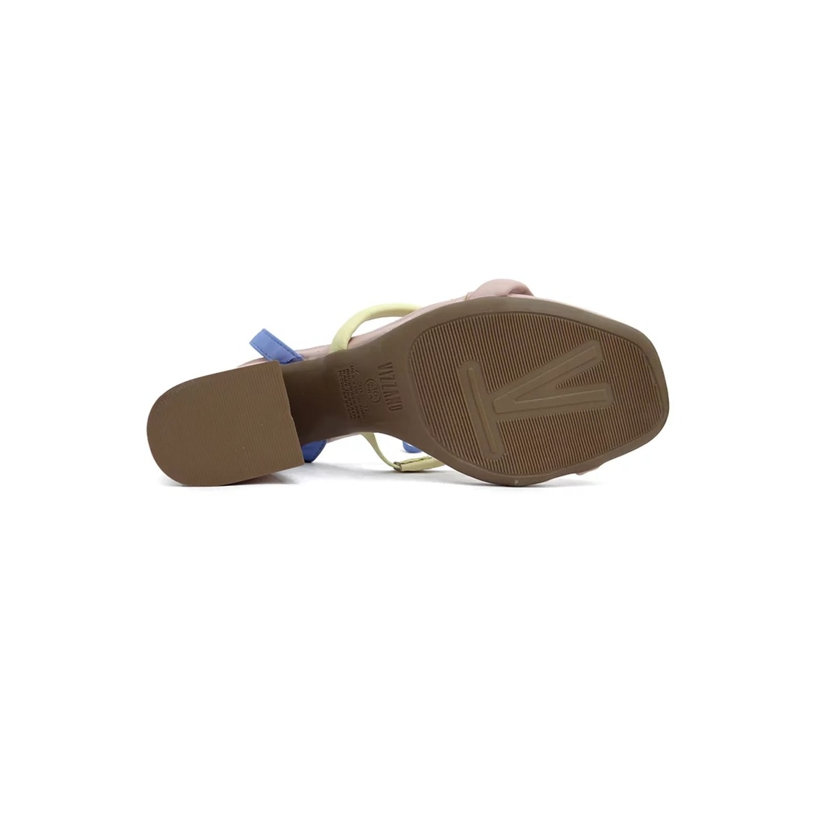 Sandália Vizzano Com Amarraçao 6403.205 Rosa/Jeans/Amarelo
