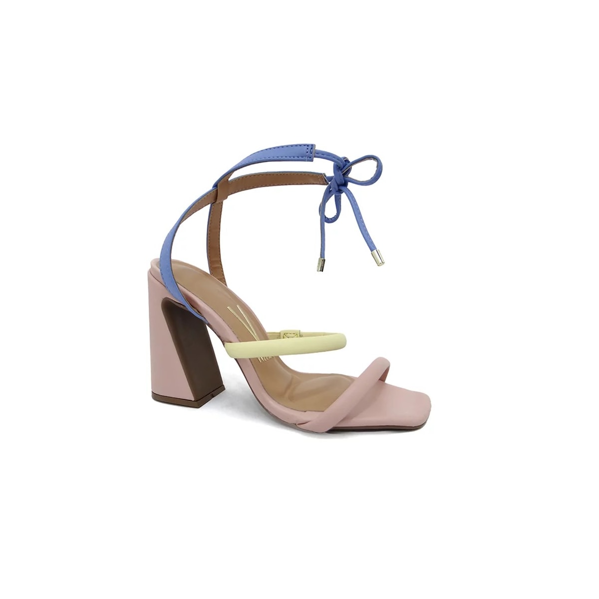 Sandália Vizzano Com Amarraçao 6403.205 Rosa/Jeans/Amarelo Sandália Vizzano Com Amarraçao 6403.205 Rosa/Jeans/Amarelo