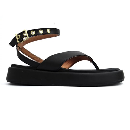 Detalhe - Sandália Vizzano Flat Casual 6506.103 Preto
