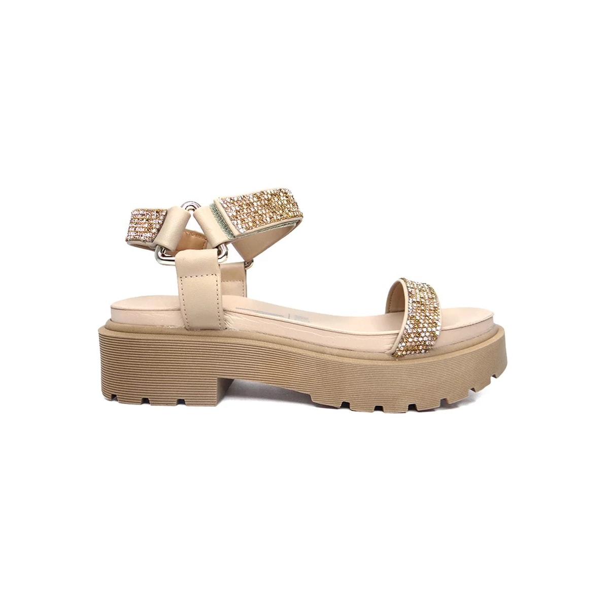 Sandália Vizzano Papete 6499.103 Bege/Bronze Cristal Sandália Vizzano Papete 6499.103 Bege/Bronze Cristal