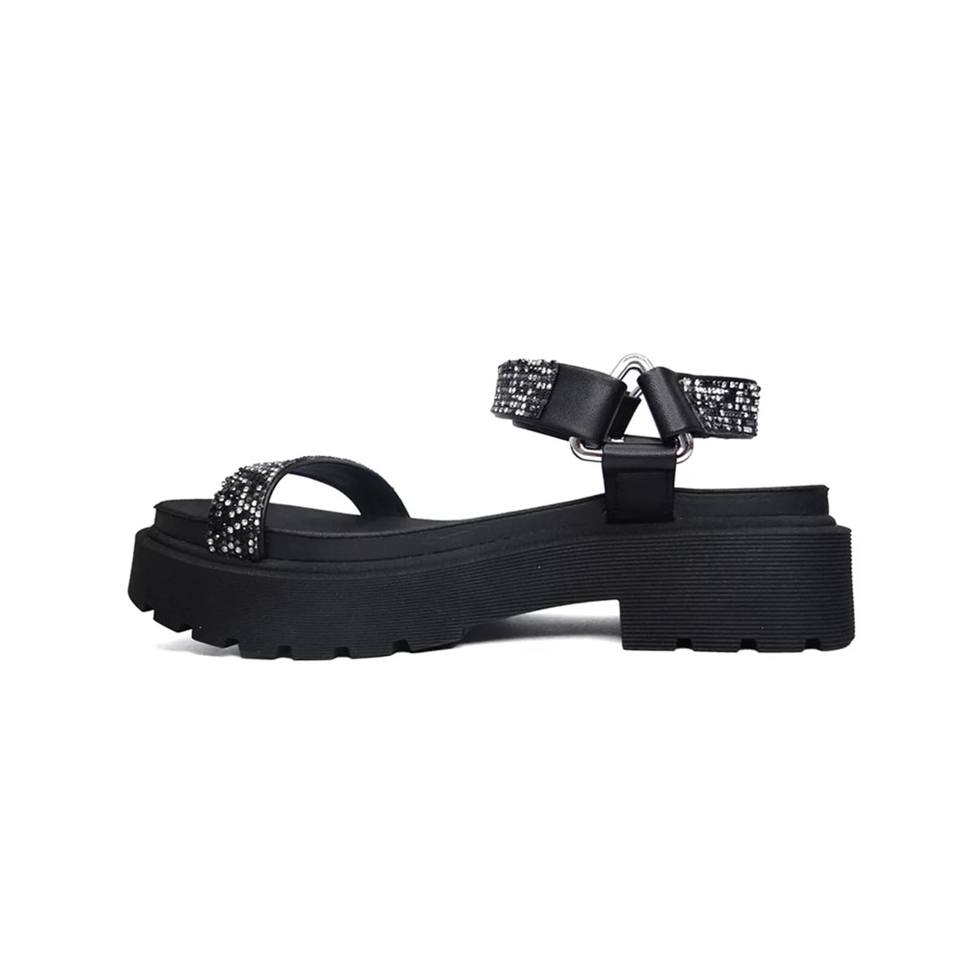 Sandália Vizzano Papete 6499.103 Preto/Preto Cristal