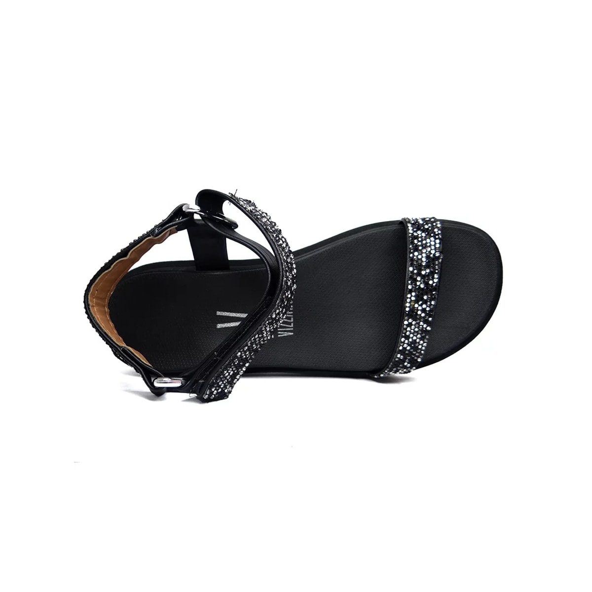 Sandália Vizzano Papete 6499.103 Preto/Preto Cristal Sandália Vizzano Papete 6499.103 Preto/Preto Cristal
