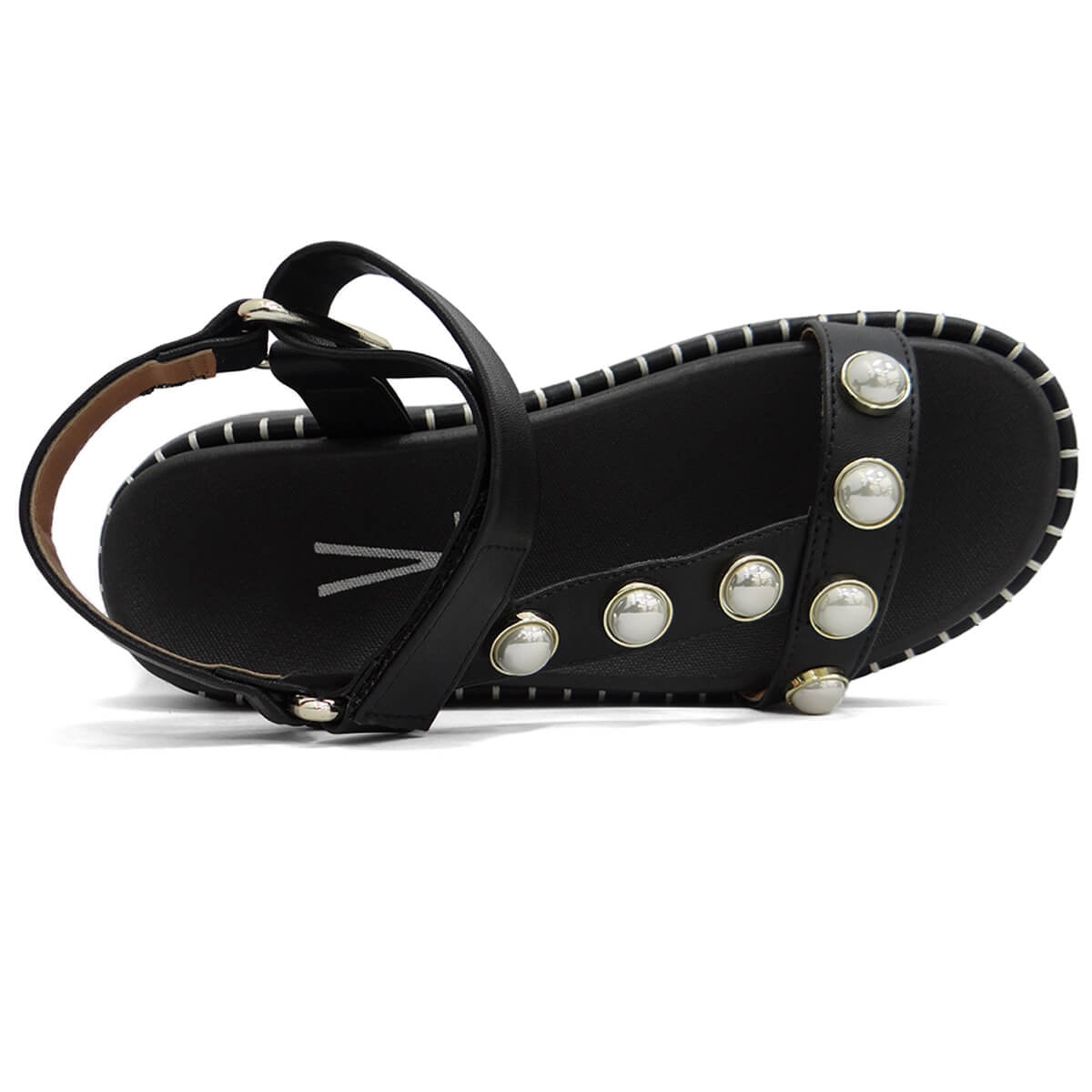 Sandália Vizzano Papete Flat Anabela 6519.103 Preto Sandália Vizzano Papete Flat Anabela 6519.103 Preto