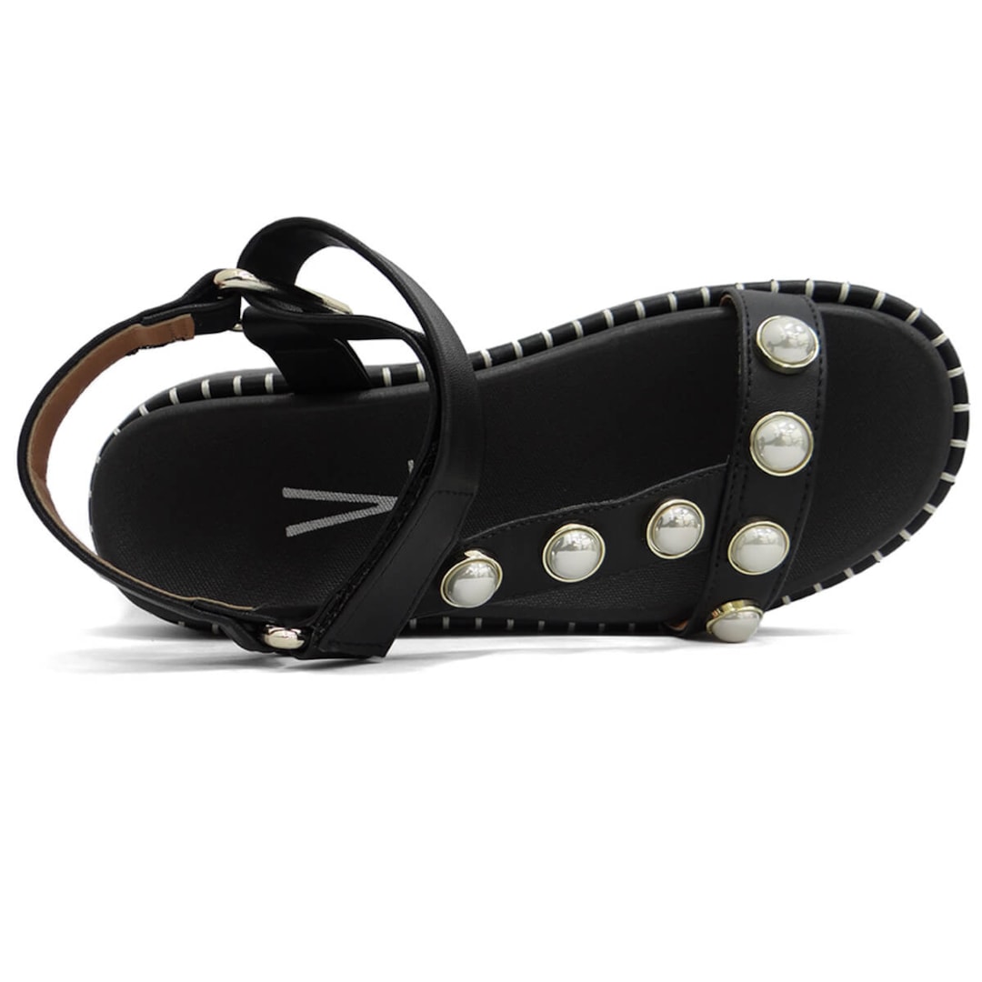 Sandália Vizzano Papete Flat Anabela 6519.103 Preto Sandália Vizzano Papete Flat Anabela 6519.103 Preto