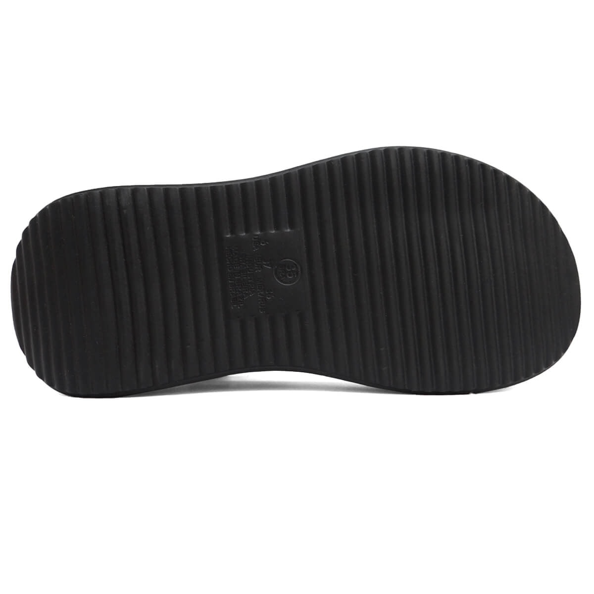 Sandália Vizzano Papete Flat Anabela 6519.103 Preto