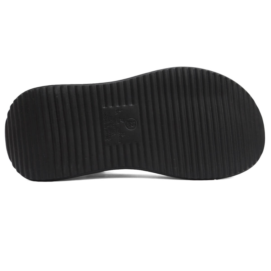 Sandália Vizzano Papete Flat Anabela 6519.103 Preto Sandália Vizzano Papete Flat Anabela 6519.103 Preto