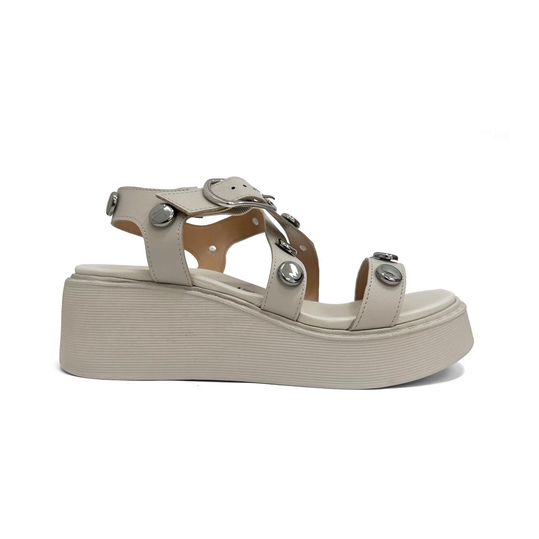 Sandália Vizzano Papete Flat Plataforma 6525.216 Cinza