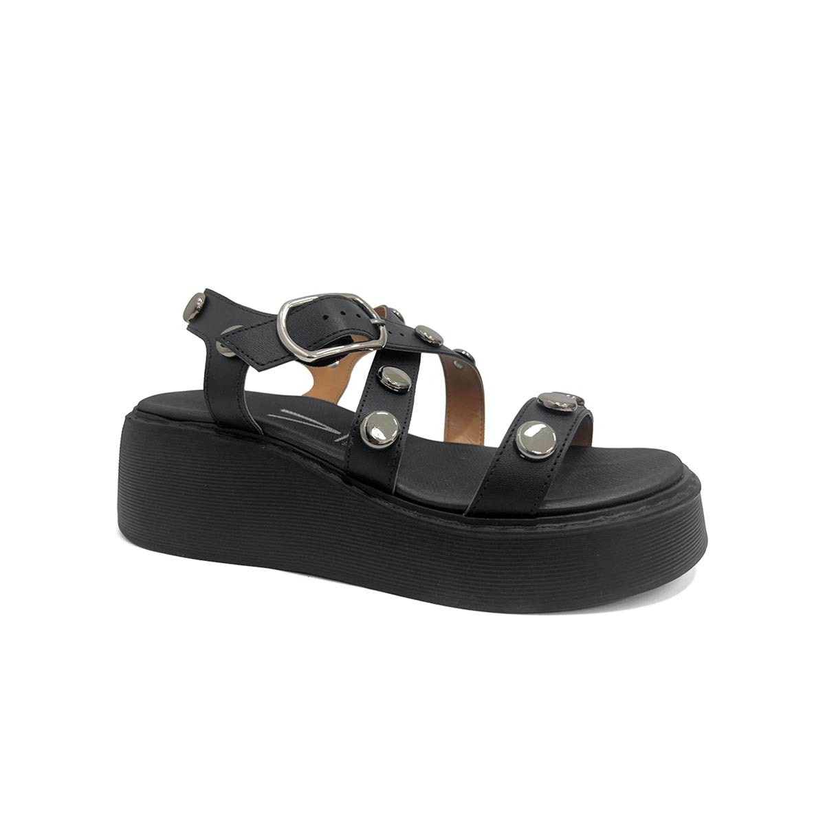 Sandália Vizzano Papete Flat Plataforma 6525.216 Preto Sandália Vizzano Papete Flat Plataforma 6525.216 Preto