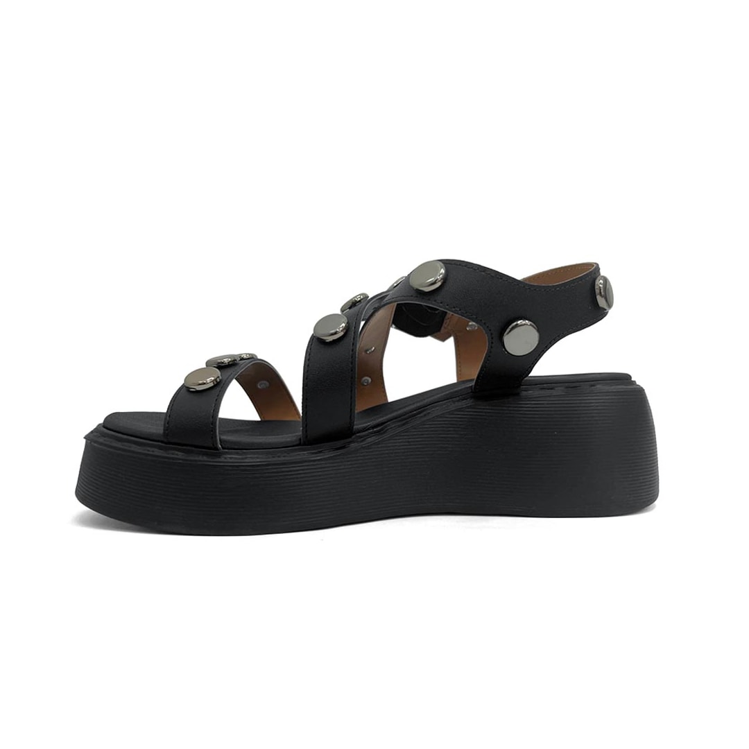 Sandália Vizzano Papete Flat Plataforma 6525.216 Preto Sandália Vizzano Papete Flat Plataforma 6525.216 Preto