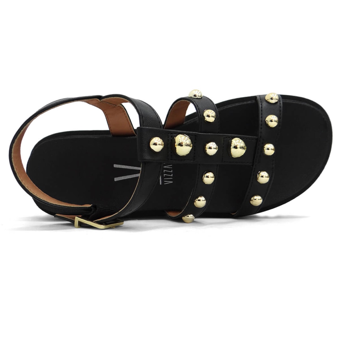 Sandália Vizzano Papete Flat Tratorada 6499.110 Preto