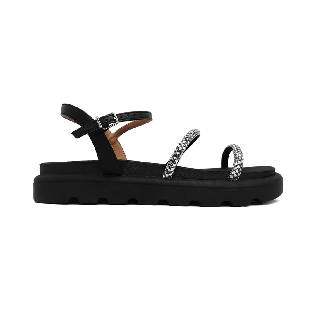 Sandália Vizzano Papete Flatform 6459.123 Preto Sandália Vizzano Papete Flatform 6459.123 Preto