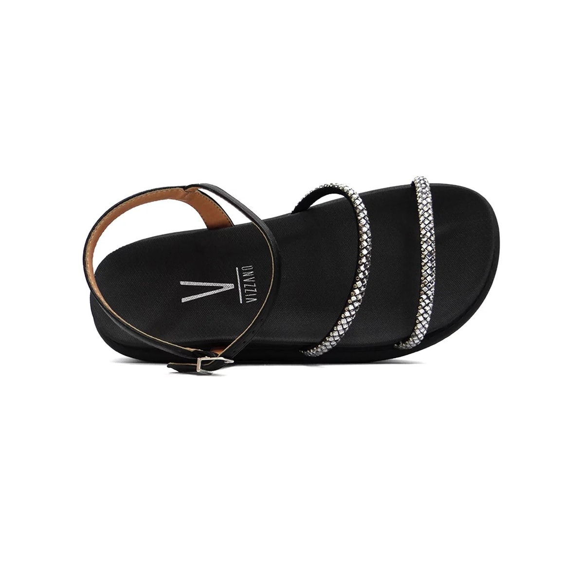 Sandália Vizzano Papete Flatform 6459.123 Preto Sandália Vizzano Papete Flatform 6459.123 Preto