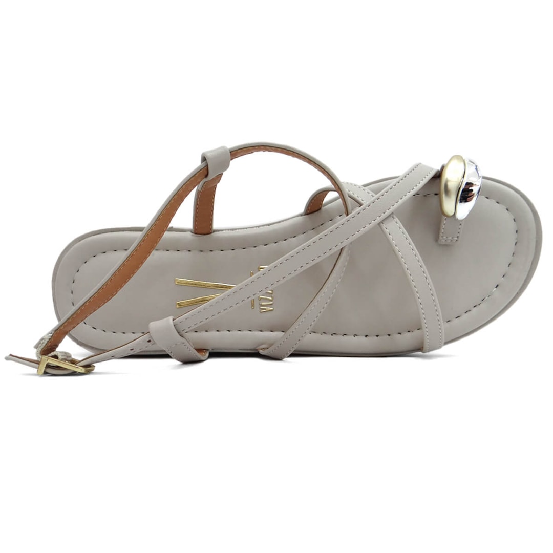 Sandália Vizzano Papete Flatform 6492.321 Cinza