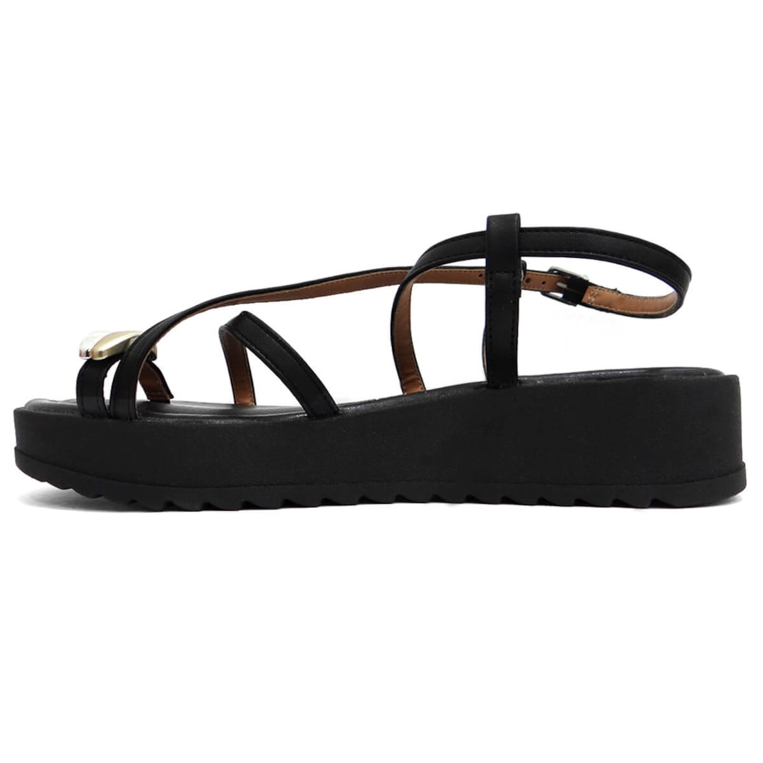 Sandália Vizzano Papete Flatform 6492.321 Preto