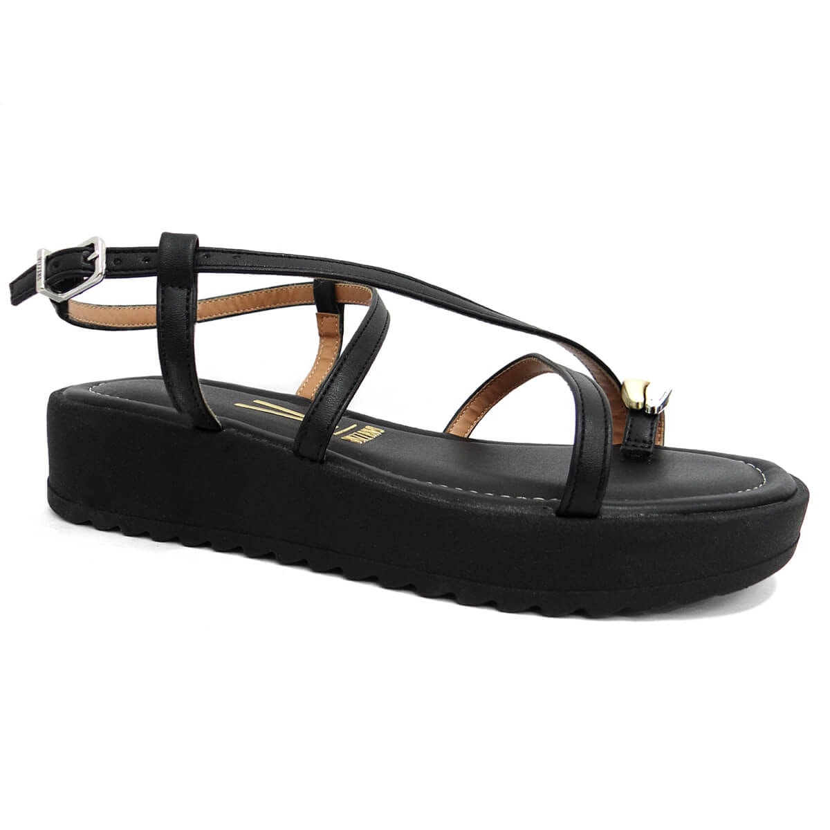 Sandália Vizzano Papete Flatform 6492.321 Preto Sandália Vizzano Papete Flatform 6492.321 Preto