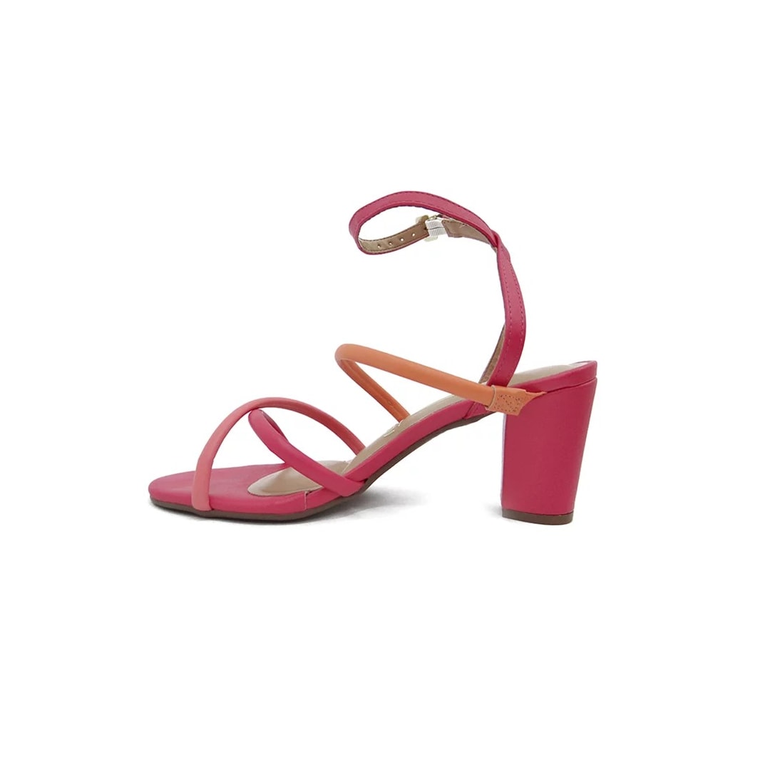 Sandália Vizzano Salto Bloco 6262.1001 Pink/Laranja/Coral Sandália Vizzano Salto Bloco 6262.1001 Pink/Laranja/Coral