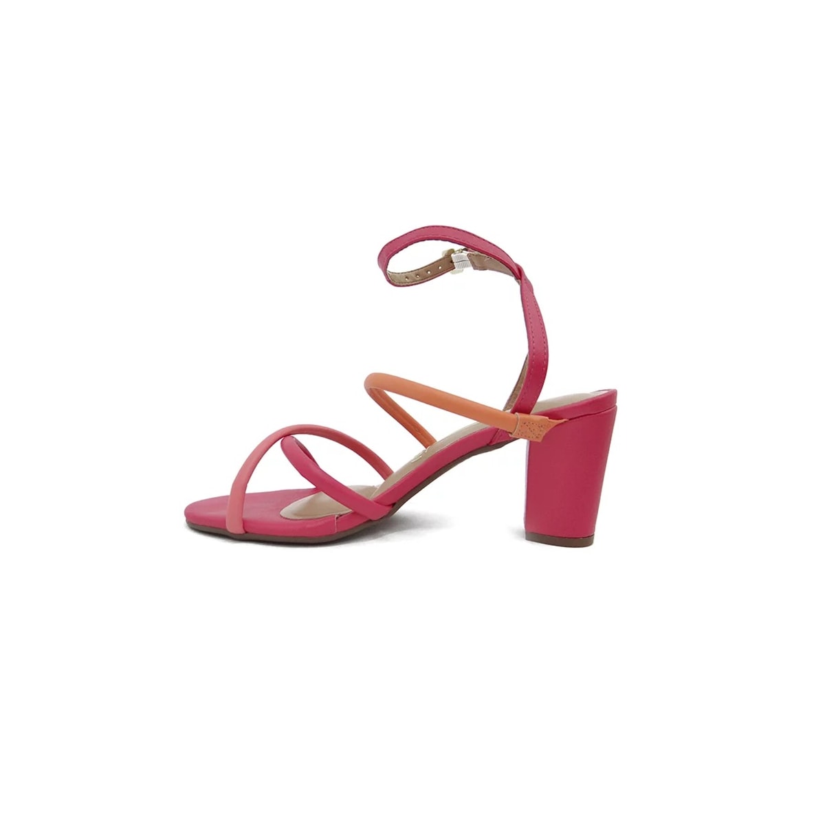 Sandália Vizzano Salto Bloco 6262.1001 Pink/Laranja/Coral Sandália Vizzano Salto Bloco 6262.1001 Pink/Laranja/Coral