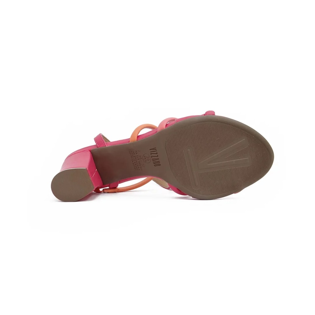 Sandália Vizzano Salto Bloco 6262.1001 Pink/Laranja/Coral Sandália Vizzano Salto Bloco 6262.1001 Pink/Laranja/Coral