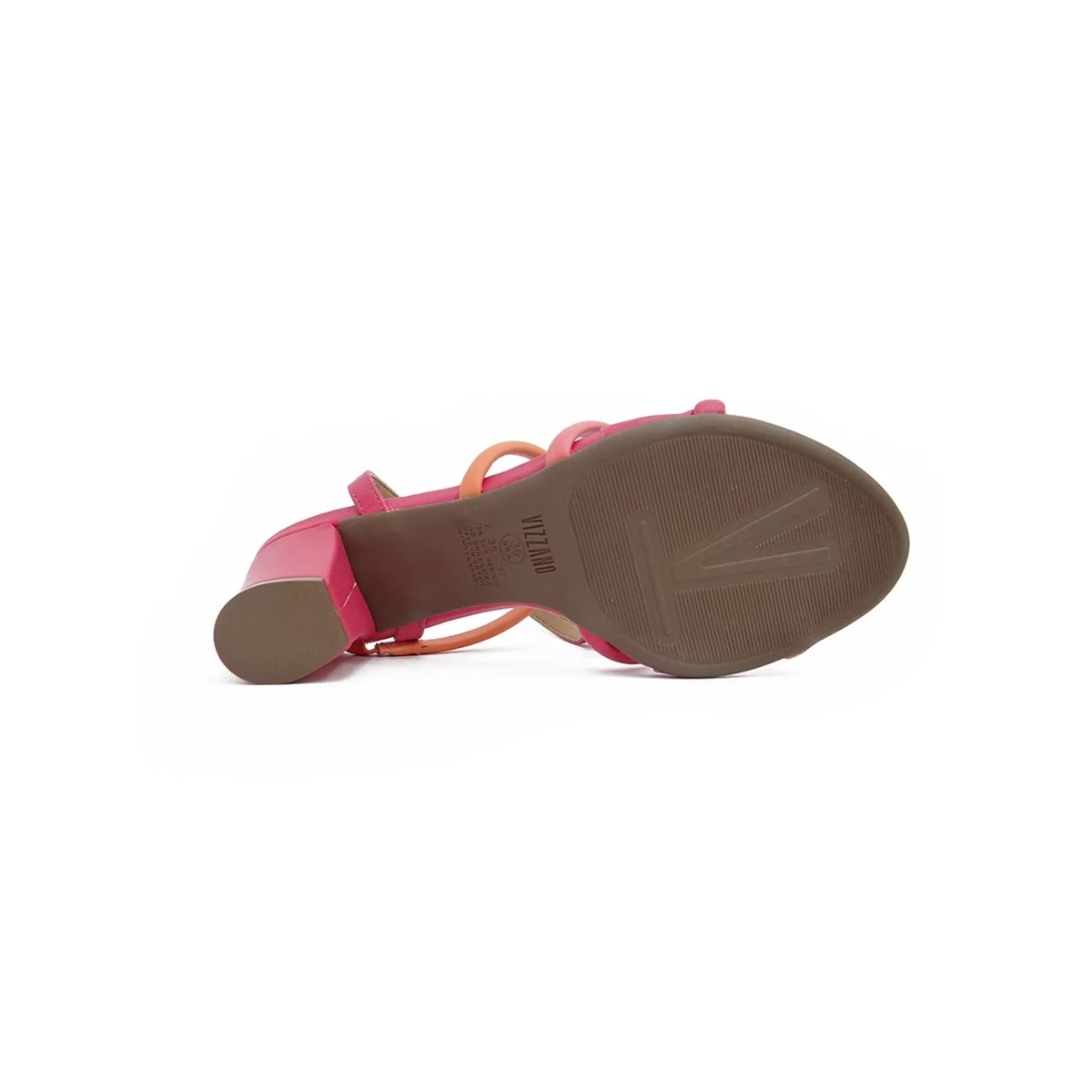 Sandália Vizzano Salto Bloco 6262.1001 Pink/Laranja/Coral