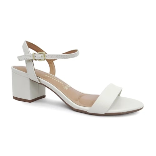 Sandalia Vizzano Salto Bloco 6291.900 Branco Off