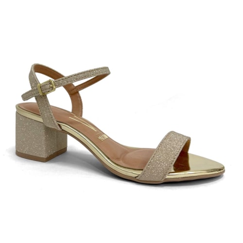 Sandalia Vizzano Salto Bloco 6291.900 Dourado