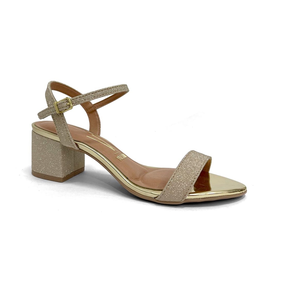 Sandalia Vizzano Salto Bloco 6291.900 Dourado Sandalia Vizzano Salto Bloco 6291.900 Dourado