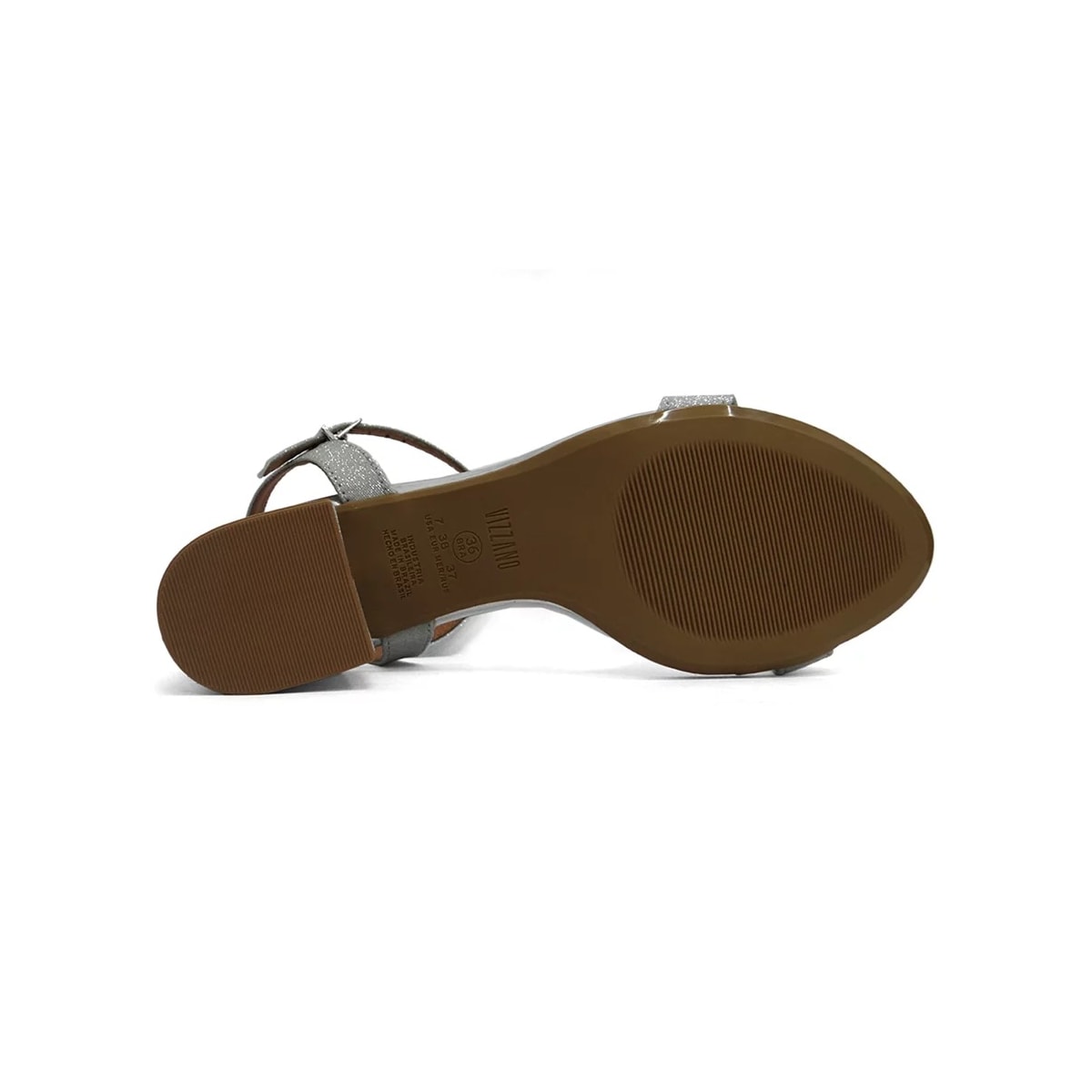Sandália Vizzano Salto Bloco 6291.900 Prata/Prata Sandália Vizzano Salto Bloco 6291.900 Prata/Prata