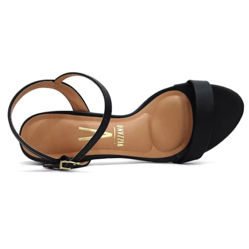 Detalhe - Sandália Vizzano Salto Bloco 6291.900 Preto
