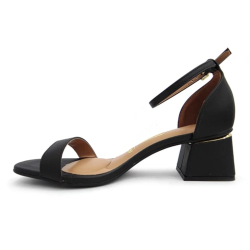 Detalhe - Sandália Vizzano Salto Bloco 6428.104 Preto