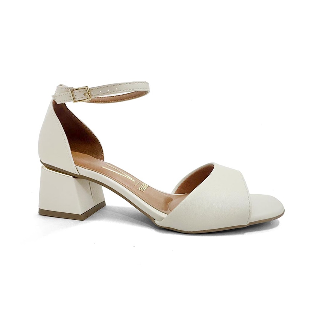 Sandália Vizzano Salto Bloco 6428.143 Branco