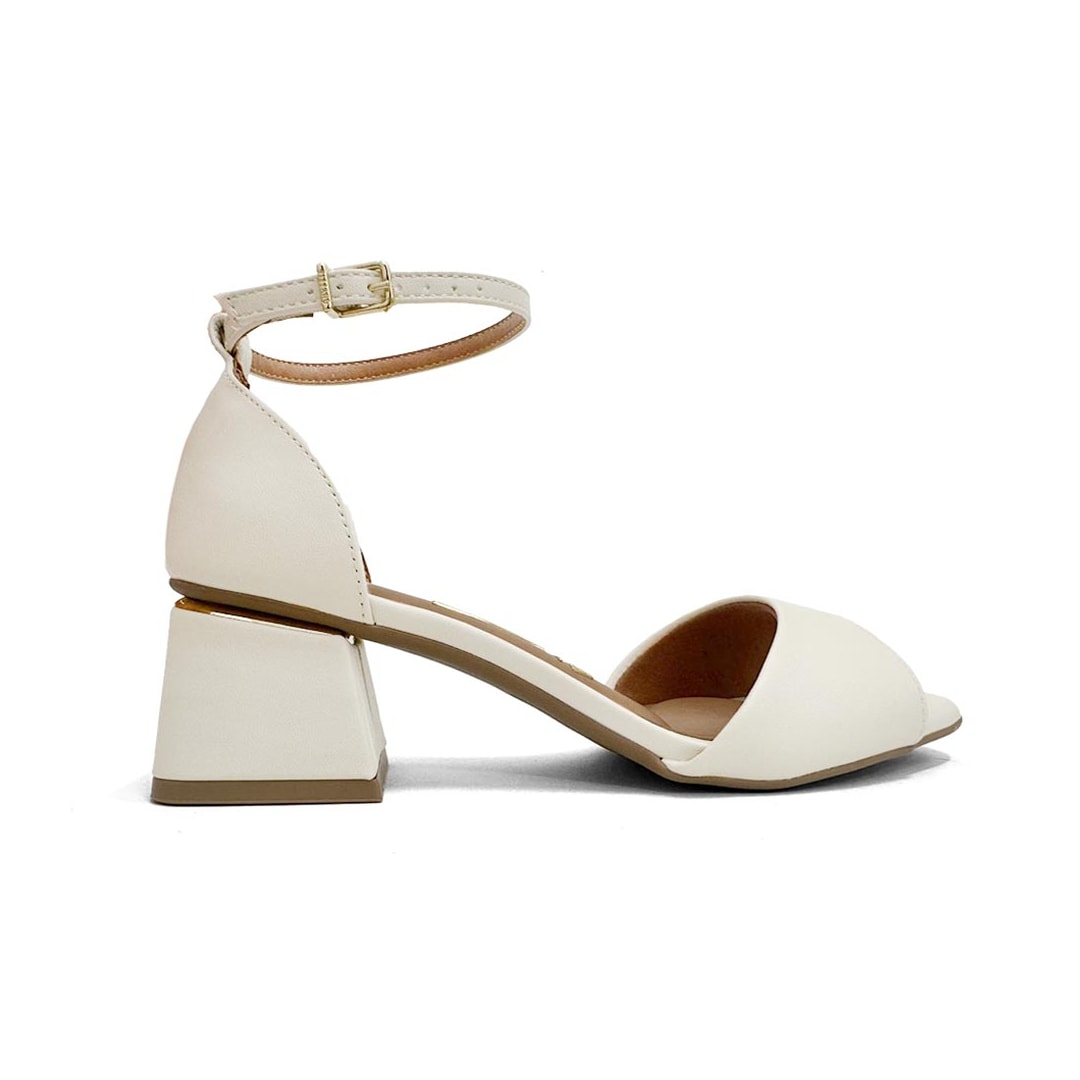 Sandália Vizzano Salto Bloco 6428.143 Branco Sandália Vizzano Salto Bloco 6428.143 Branco