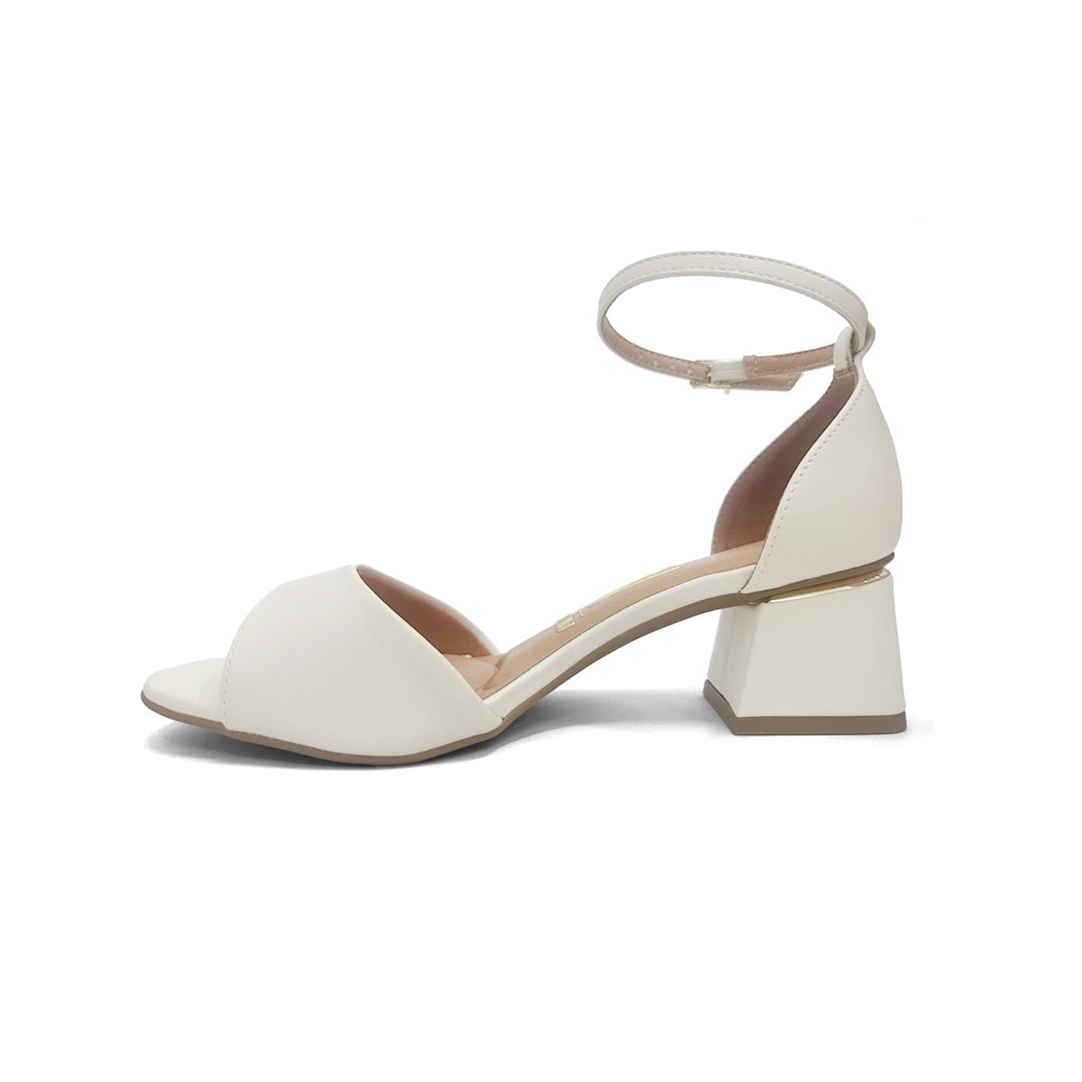 Sandália Vizzano Salto Bloco 6428.143 Branco Sandália Vizzano Salto Bloco 6428.143 Branco