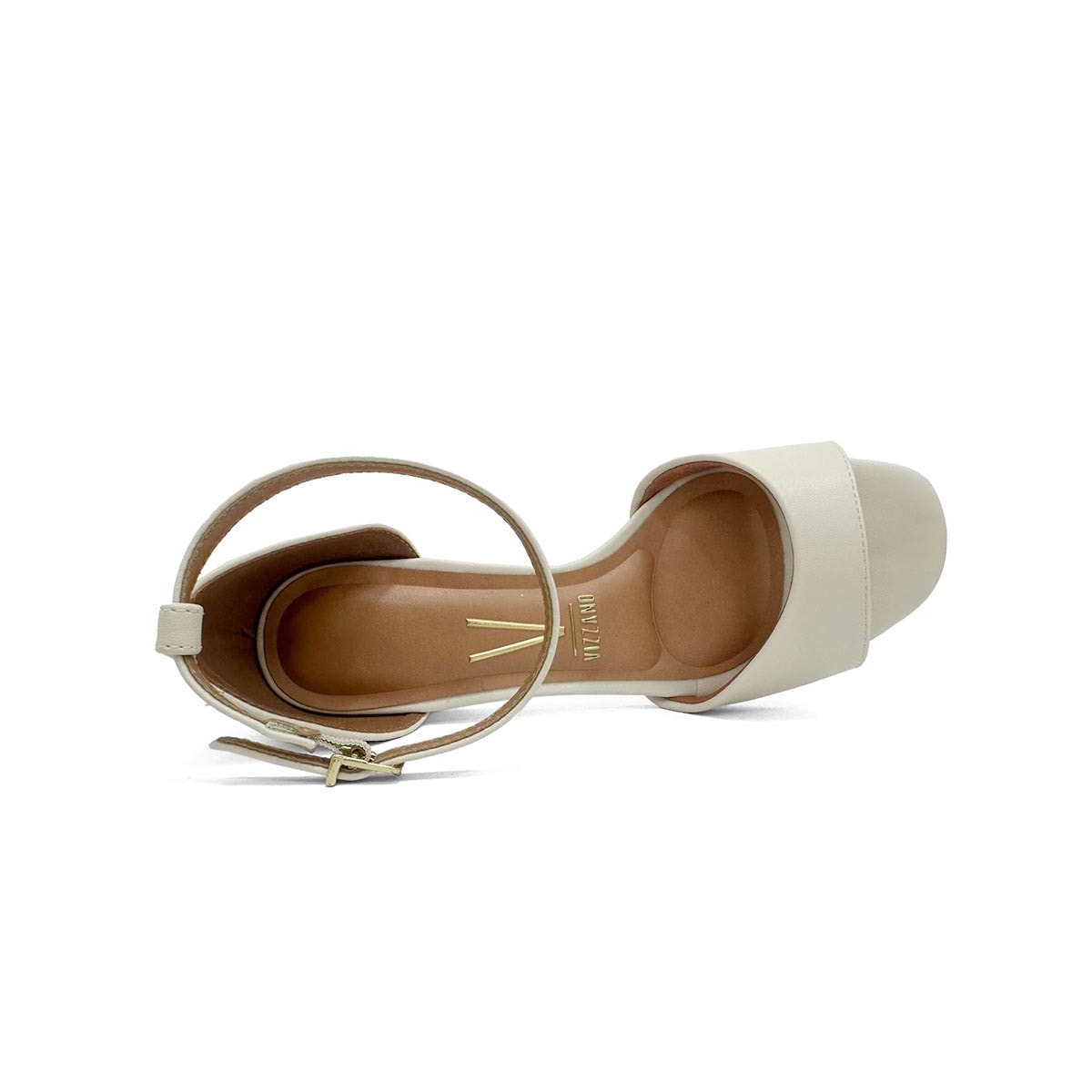 Sandália Vizzano Salto Bloco 6428.143 Branco Sandália Vizzano Salto Bloco 6428.143 Branco