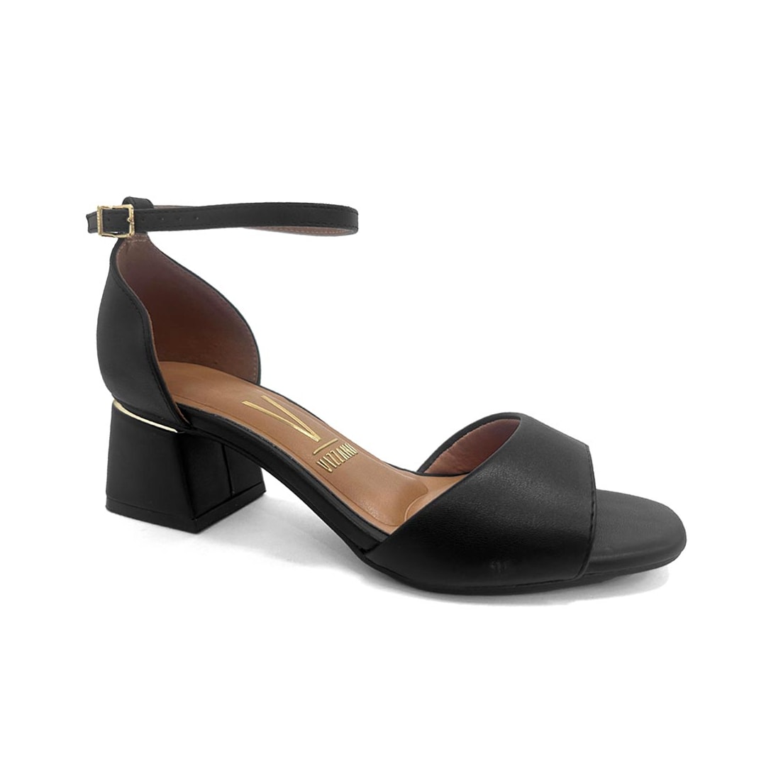 Sandália Vizzano Salto Bloco 6428.143 Preto