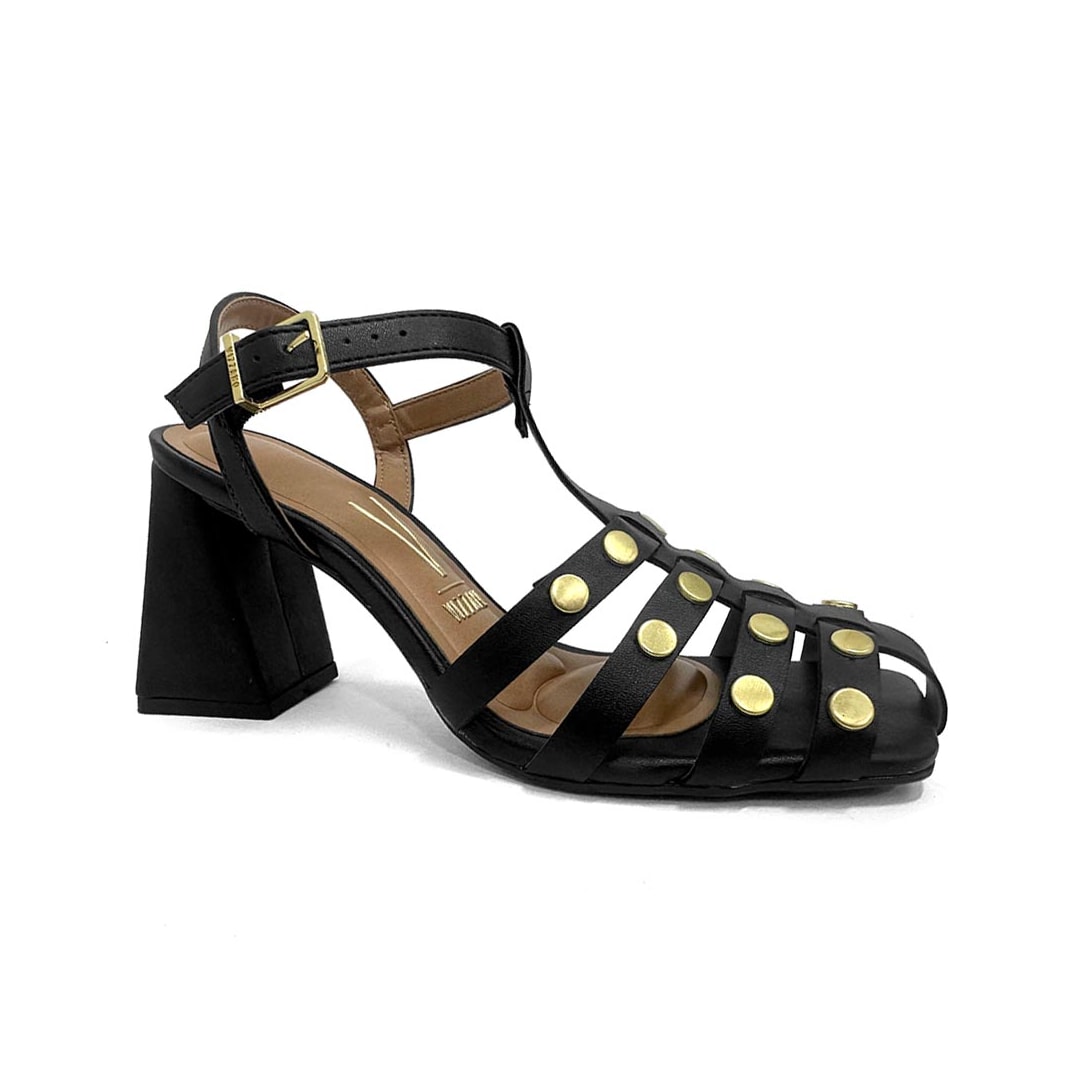 Sandália Vizzano Salto Bloco 6464.143 Preto Sandália Vizzano Salto Bloco 6464.143 Preto