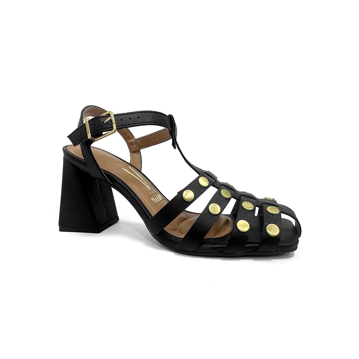 Sandália Vizzano Salto Bloco 6464.143 Preto Sandália Vizzano Salto Bloco 6464.143 Preto
