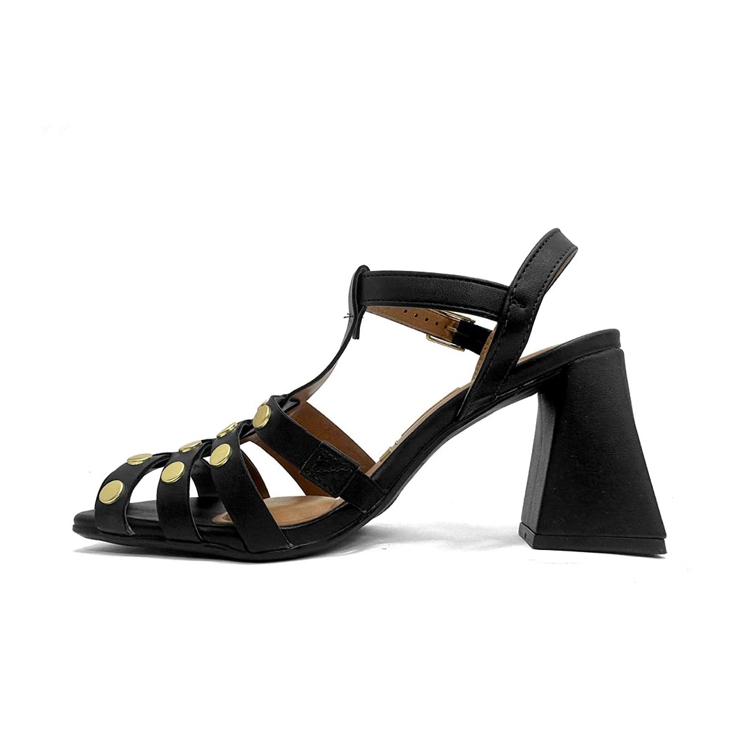 Sandália Vizzano Salto Bloco 6464.143 Preto Sandália Vizzano Salto Bloco 6464.143 Preto